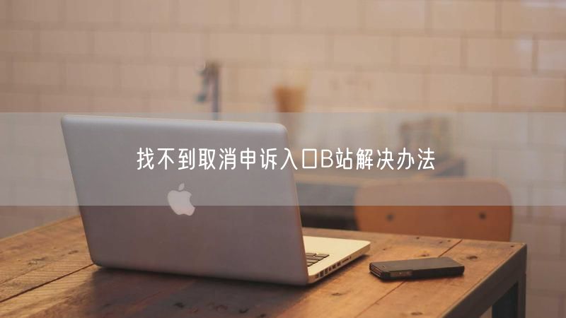 找不到取消申诉入口B站解决办法
