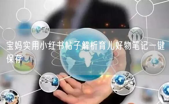 宝妈实用小红书帖子解析育儿好物笔记一键保存