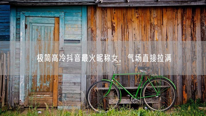 极简高冷抖音最火昵称女，气场直接拉满